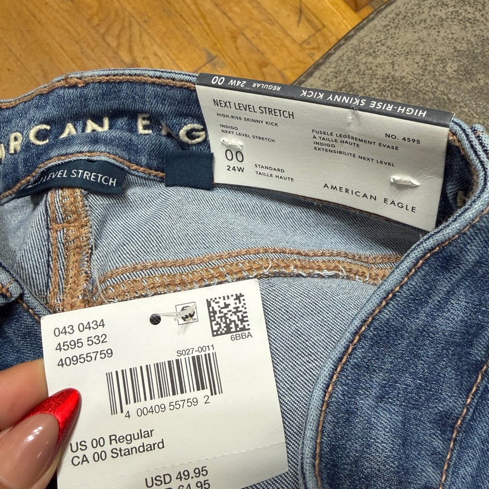 American Eagle Outfitters High Rise Light Blue Jeans